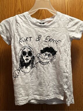White Kurt & Ernie Graphic Short-Sleeve Tee for Kids